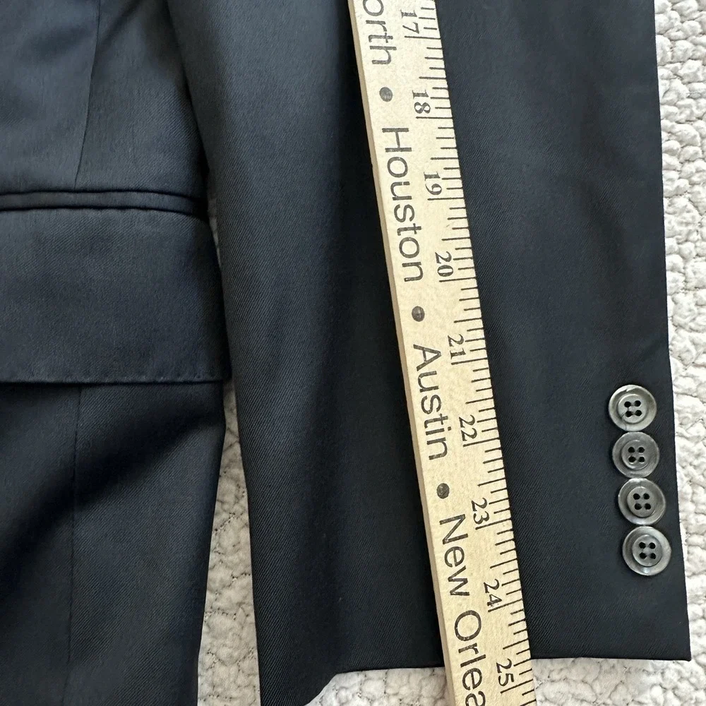 Ermenegildo Zegna Multiseason Suit Jacket Blazer Men's 42R US Wool Navy Blue Rom